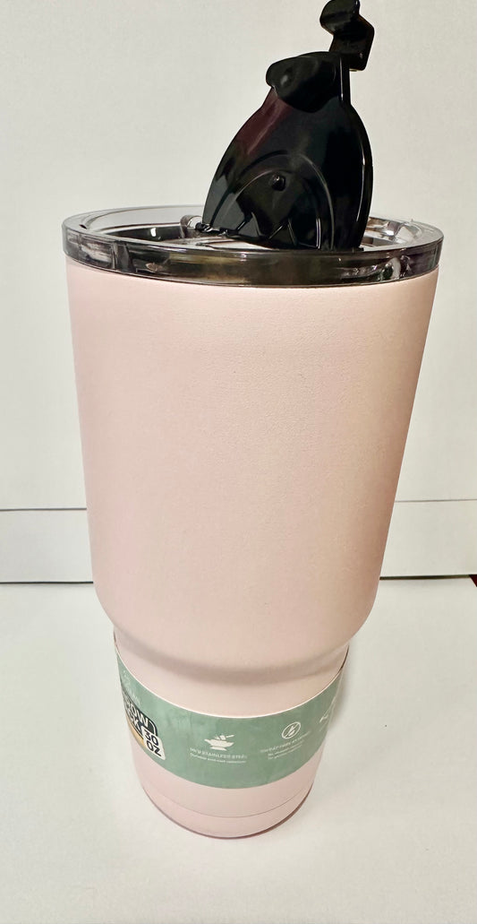 30 oz soft pink Stainless steel cup