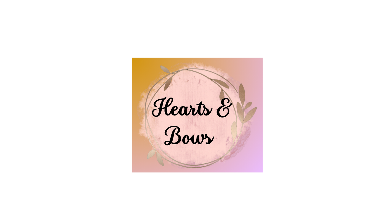 Hearts and bows cup decals