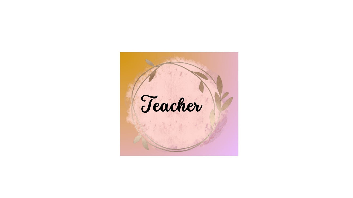 Teachers cup decals