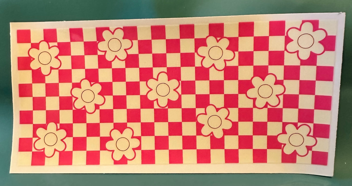C77 Checkered flowers