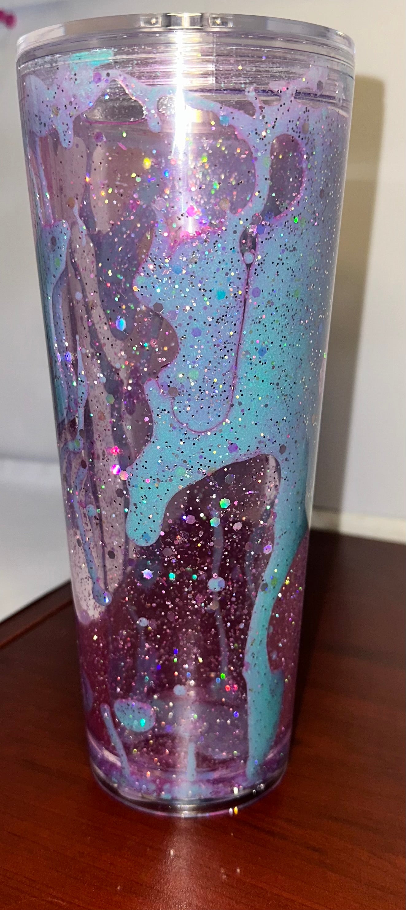 24oz acrylic dual lava drip