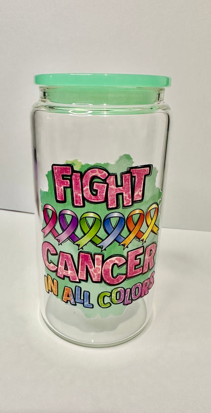 Pre made.        Fight cancer all colors