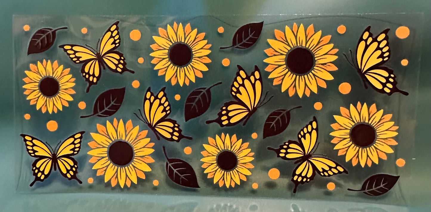 C86 Sunflowers and butterflies