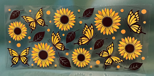 C86 Sunflowers and butterflies