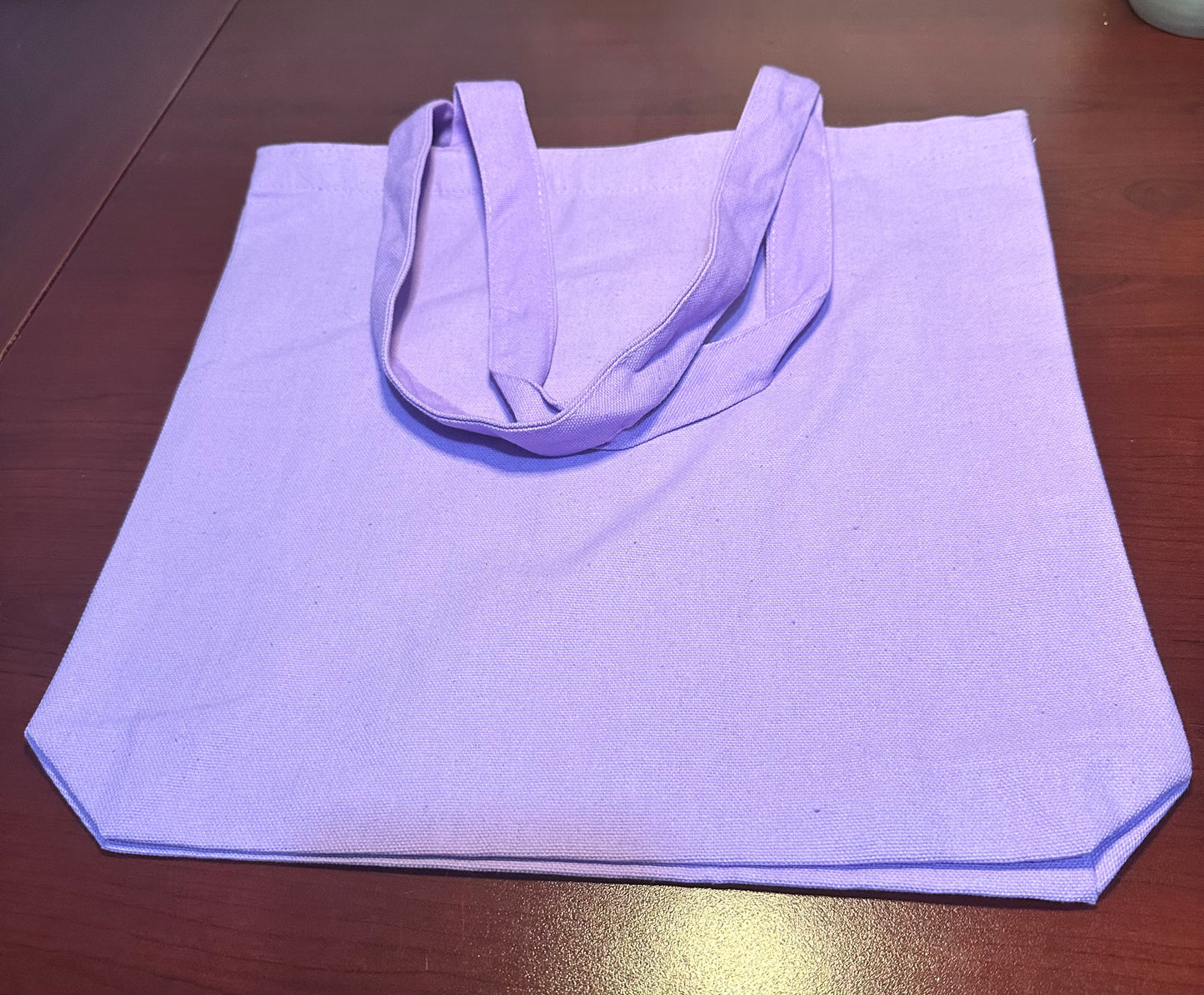 Small purple tote 13.5in