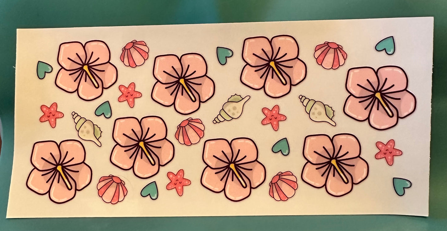 C71 Flowers stars hearts and shells