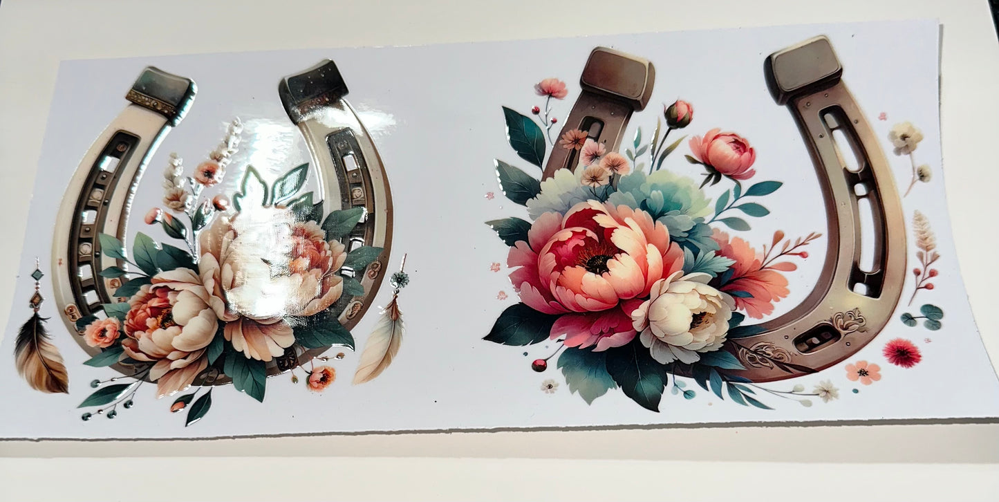 C131 floral horseshoes