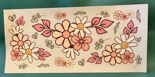 C72 Flowers with smiley faces