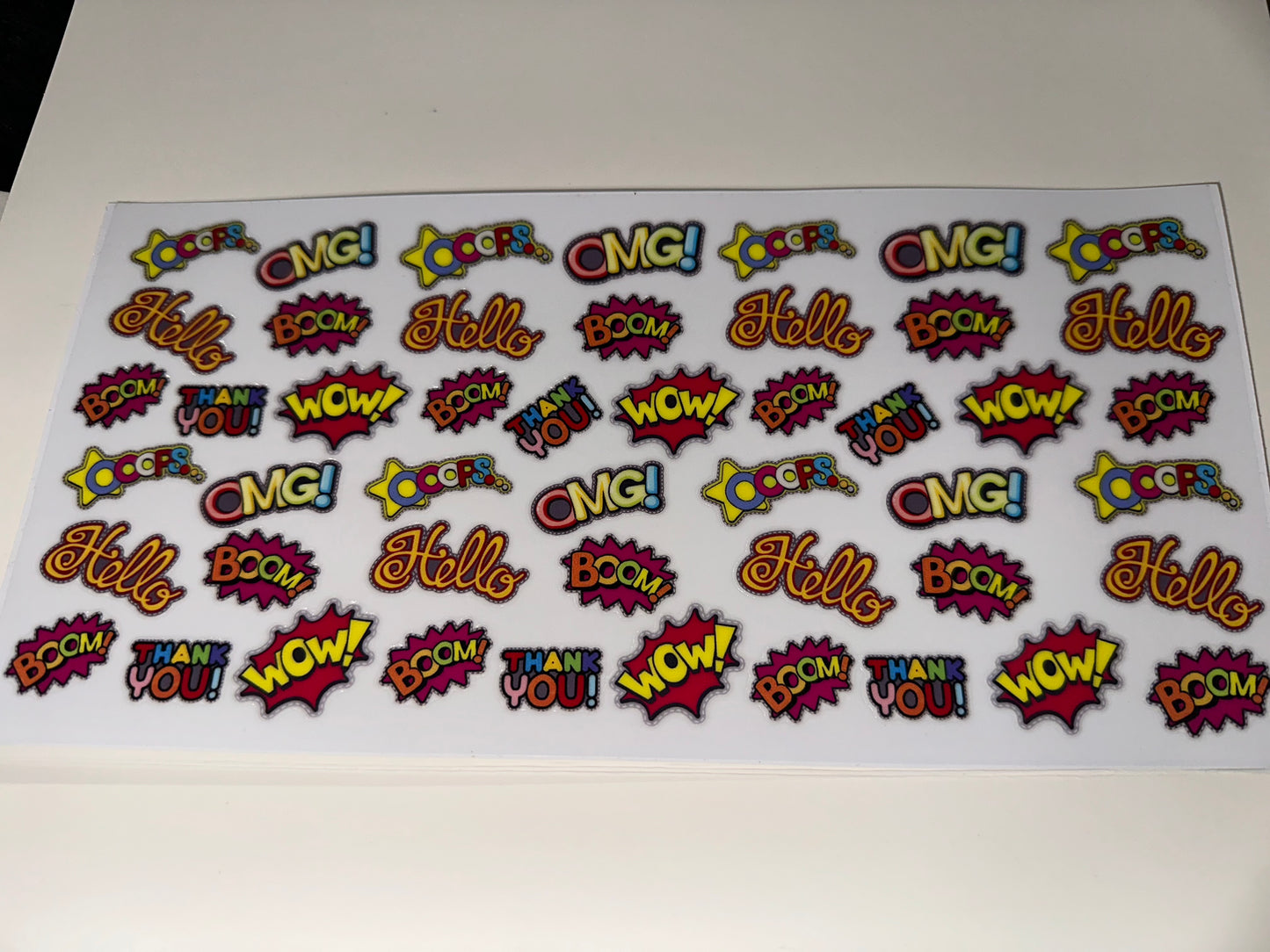 C122 oops hello wow comic book