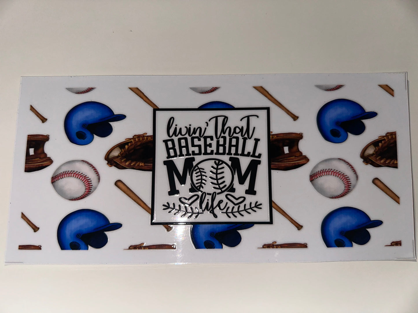 C114 Blue Baseball mom
