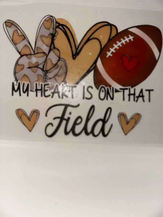 S66 heart on football field