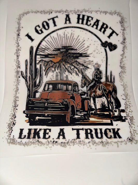 S35 Heart like a Truck orange